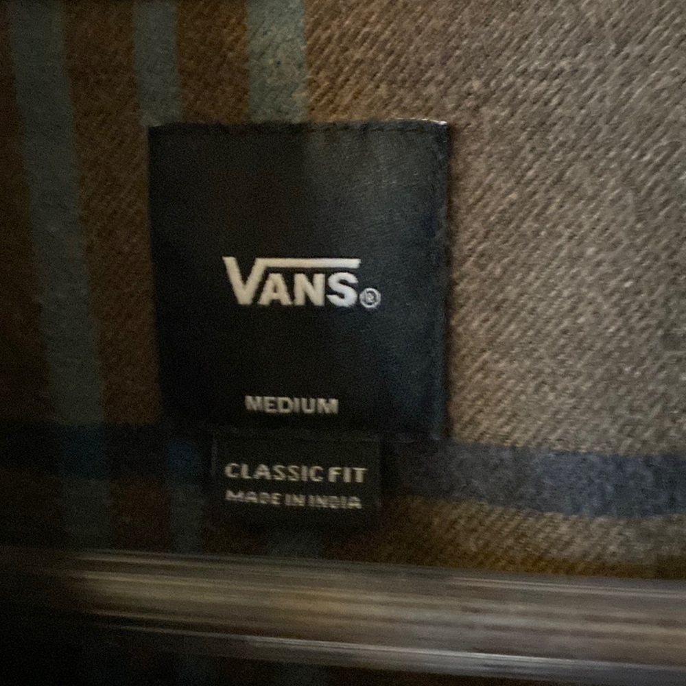 Vans button down flannel shirt